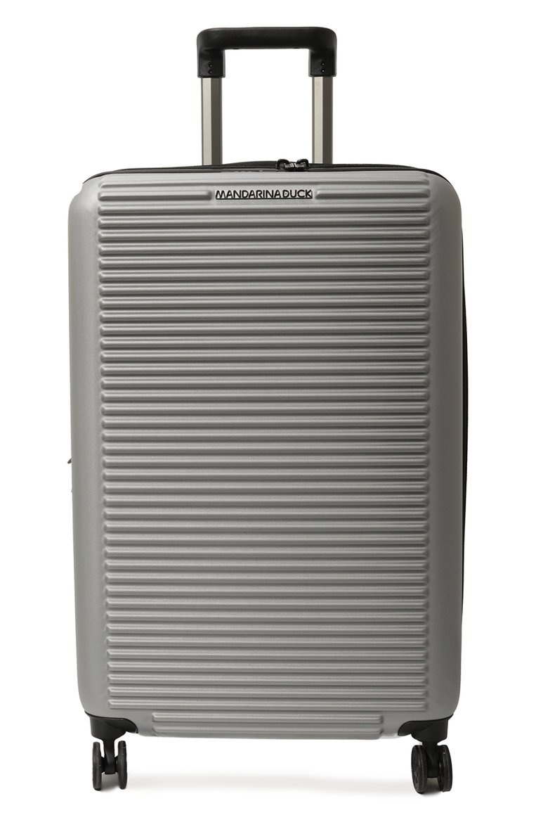 Женский чемодан tank case medium MANDARINA DUCK серебряного цвета, арт. FSV23-002 | Фото 5 (Материал: Пластик; Размер: medium)