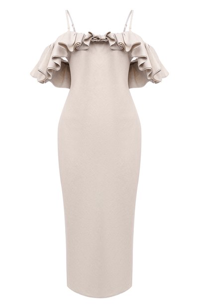 Платье из хлопка и льна JACQUEMUS, арт. 203DR01/128160, фото 1