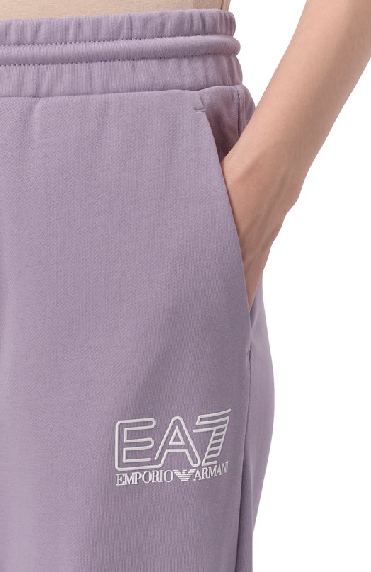 Хлопковый костюм EA7 7W000110/AF12473 Сиреневый  7W000110/AF12473 Фото 6