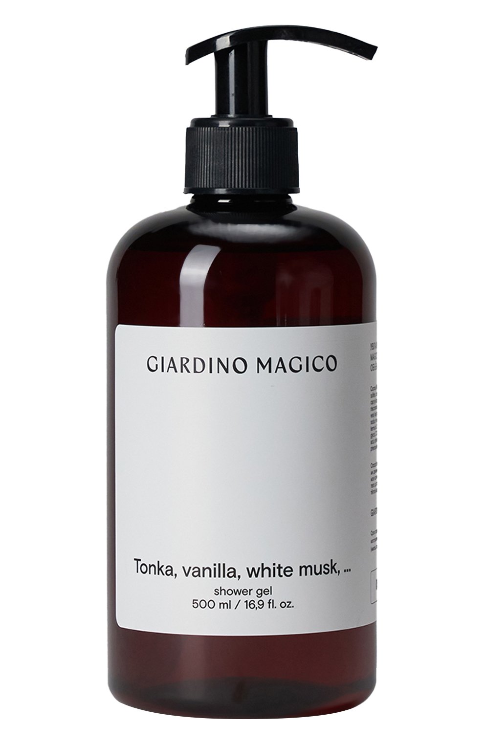 Увлажняющий гель для душа tonka, vanilla, white musk (500ml) GIARDINO MAGICO, арт. 4640200324122, фото 1