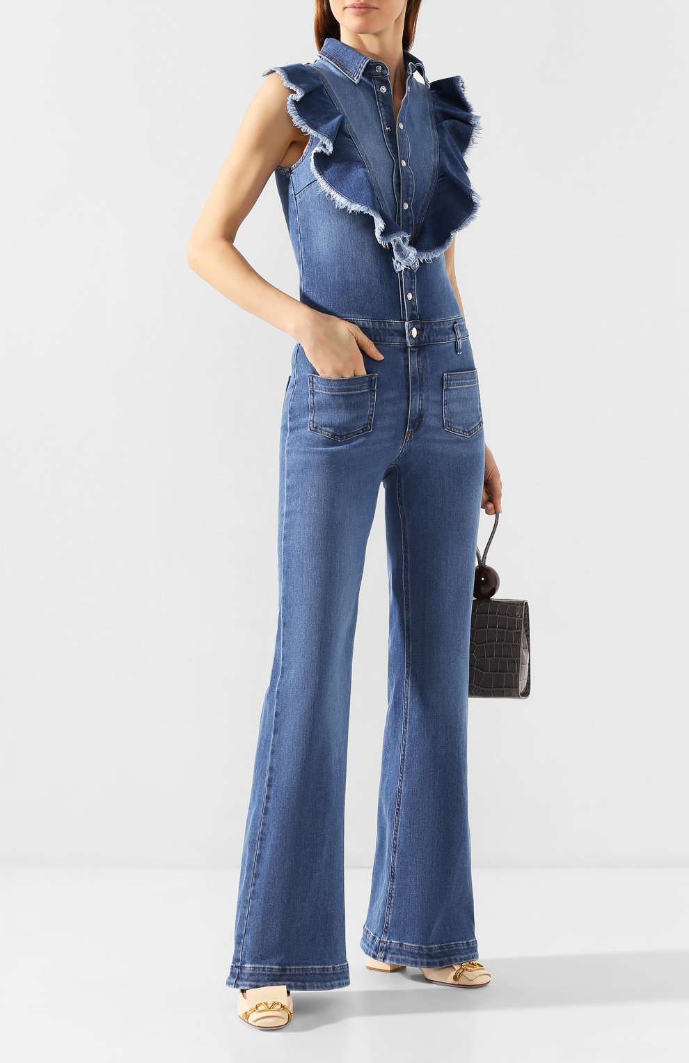 Джинсовый комбинезон REDVALENTINO, арт. TR3DA00C/4TT, фото 2