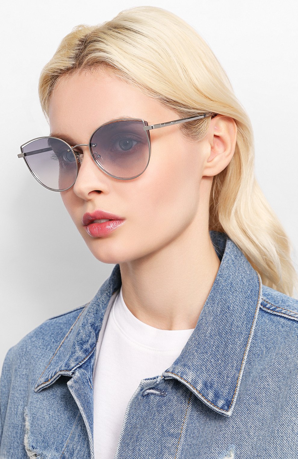 Солнцезащитные очки MCQ SWALLOW серебряного цвета по цене 11300 руб., арт. MQ0248SK 003, фото 2 Солнцезащитные очки MCQ SWALLOW, арт. MQ0248SK 003, фото 2