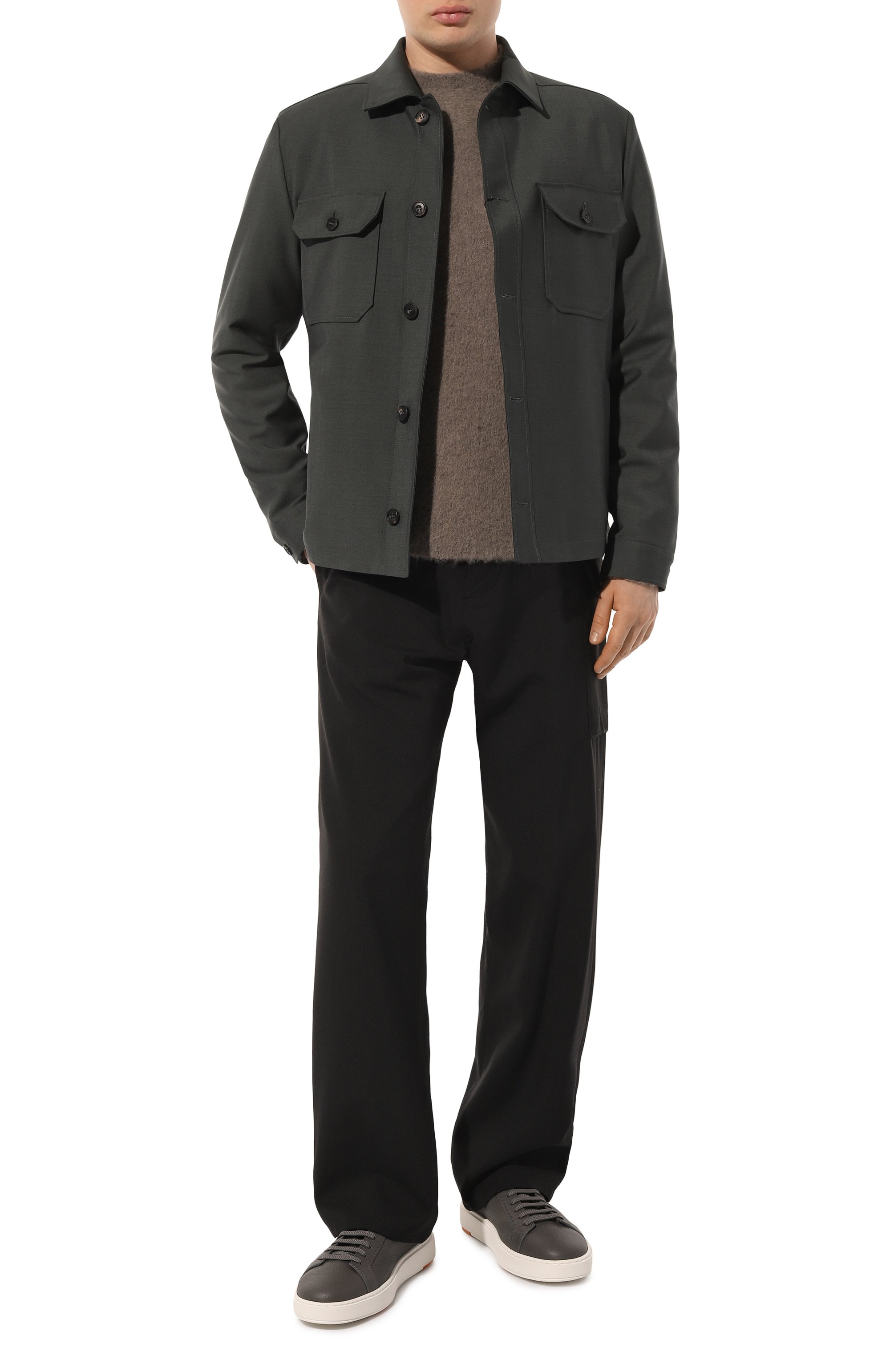 Кожаные кеды cleanic SANTONI, арт. MBCD21571BARCSB4N01, фото 2