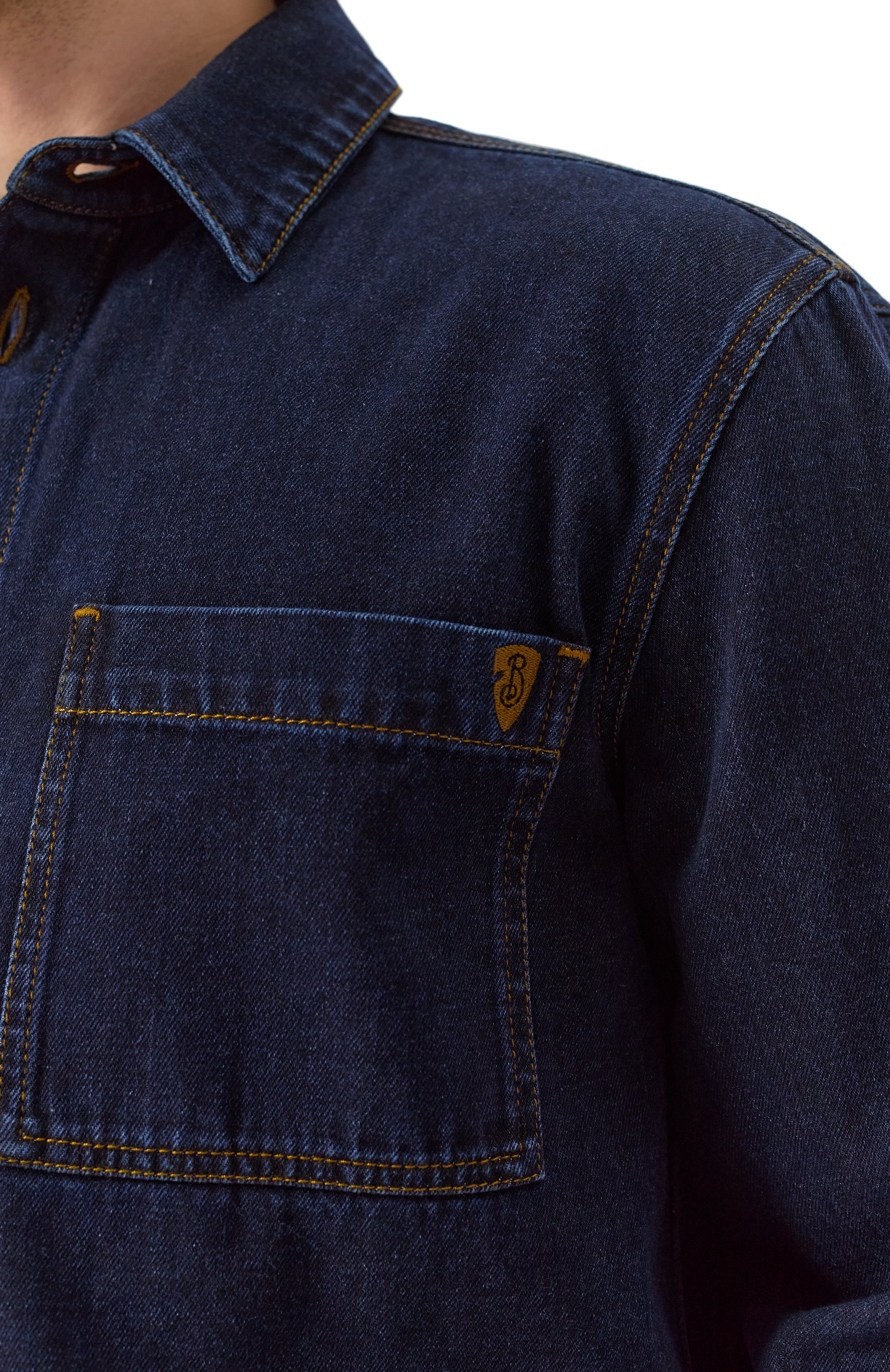 Джинсовая рубашка BURBERRY, арт. 8099416, фото 5