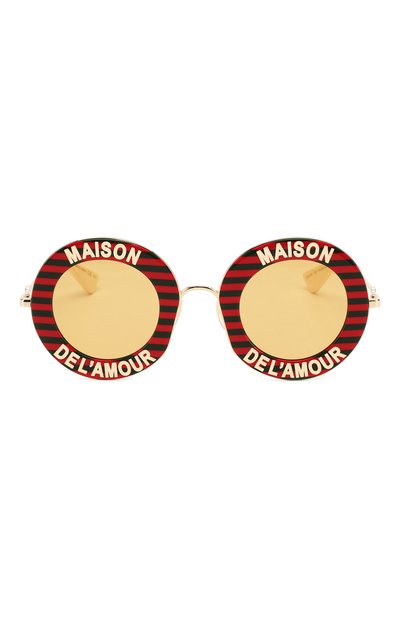 Солнцезащитные очки GUCCI красного цвета по цене 38700 руб., арт. GG0113 007, фото 3 Солнцезащитные очки GUCCI, арт. GG0113 007, фото 3