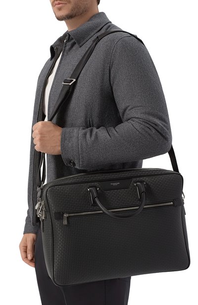 Портфель SERAPIAN MILANO темно-серого цвета по цене 207000 руб., арт. SRSTSMLL596940F, фото 2 Портфель SERAPIAN MILANO, арт. SRSTSMLL596940F, фото 2