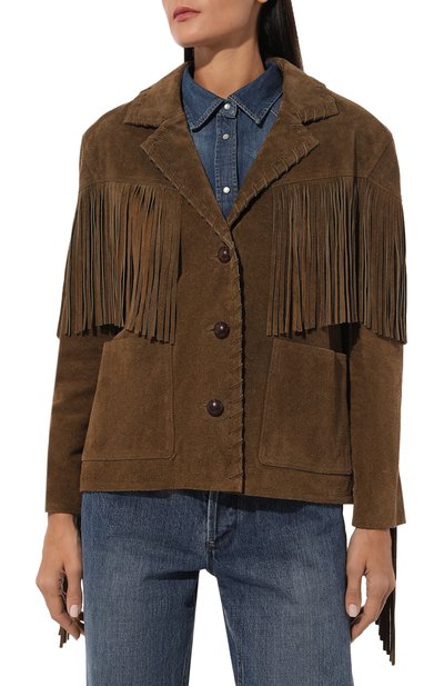 Замшевая куртка ISABEL MARANT, арт. 24H/VE0439FA-B4B09I, фото 3