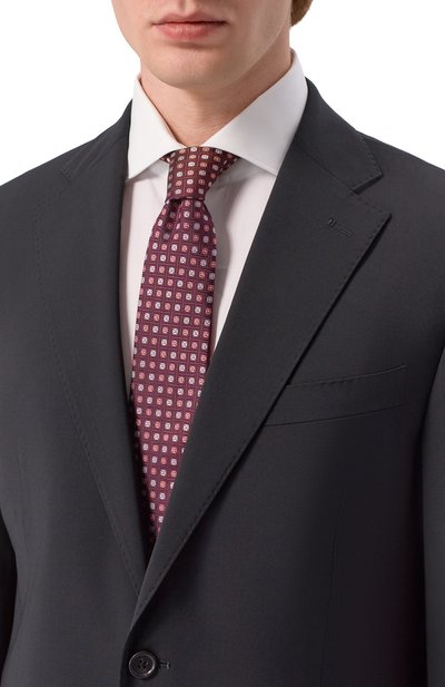 Мужской шелковый галстук CANALI, арт. 18/HJ04486