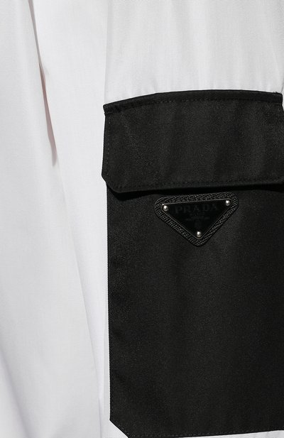 Хлопковая рубашка PRADA, арт. SC588-10IV-F0964-221, фото 5