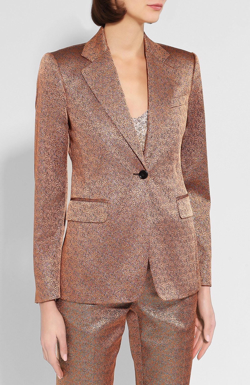 Жакет DRIES VAN NOTEN золотого цвета по цене 108000 руб., арт. 192-10420-8141, фото 3 Жакет DRIES VAN NOTEN, арт. 192-10420-8141, фото 3
