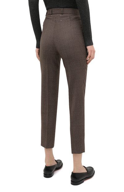 Шерстяные брюки MAISON MARGIELA коричневого цвета по цене 86050 руб., арт. S51KA0530/S53200, фото 4 Шерстяные брюки MAISON MARGIELA, арт. S51KA0530/S53200, фото 4