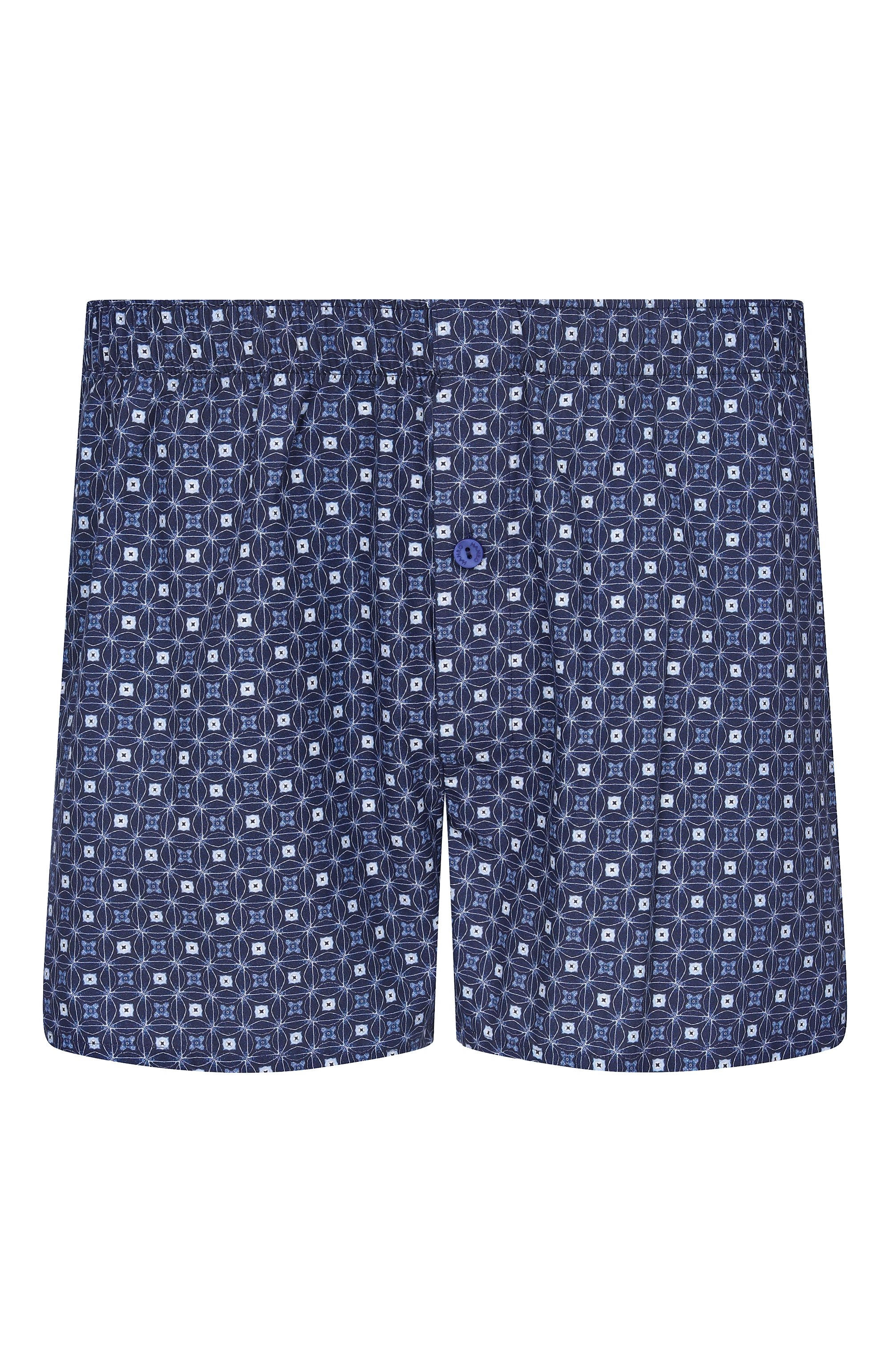 Хлопковые боксеры HANRO темно-синего цвета по цене 7880 руб., арт. 074013, фото 1 Хлопковые боксеры HANRO, арт. 074013, фото 1