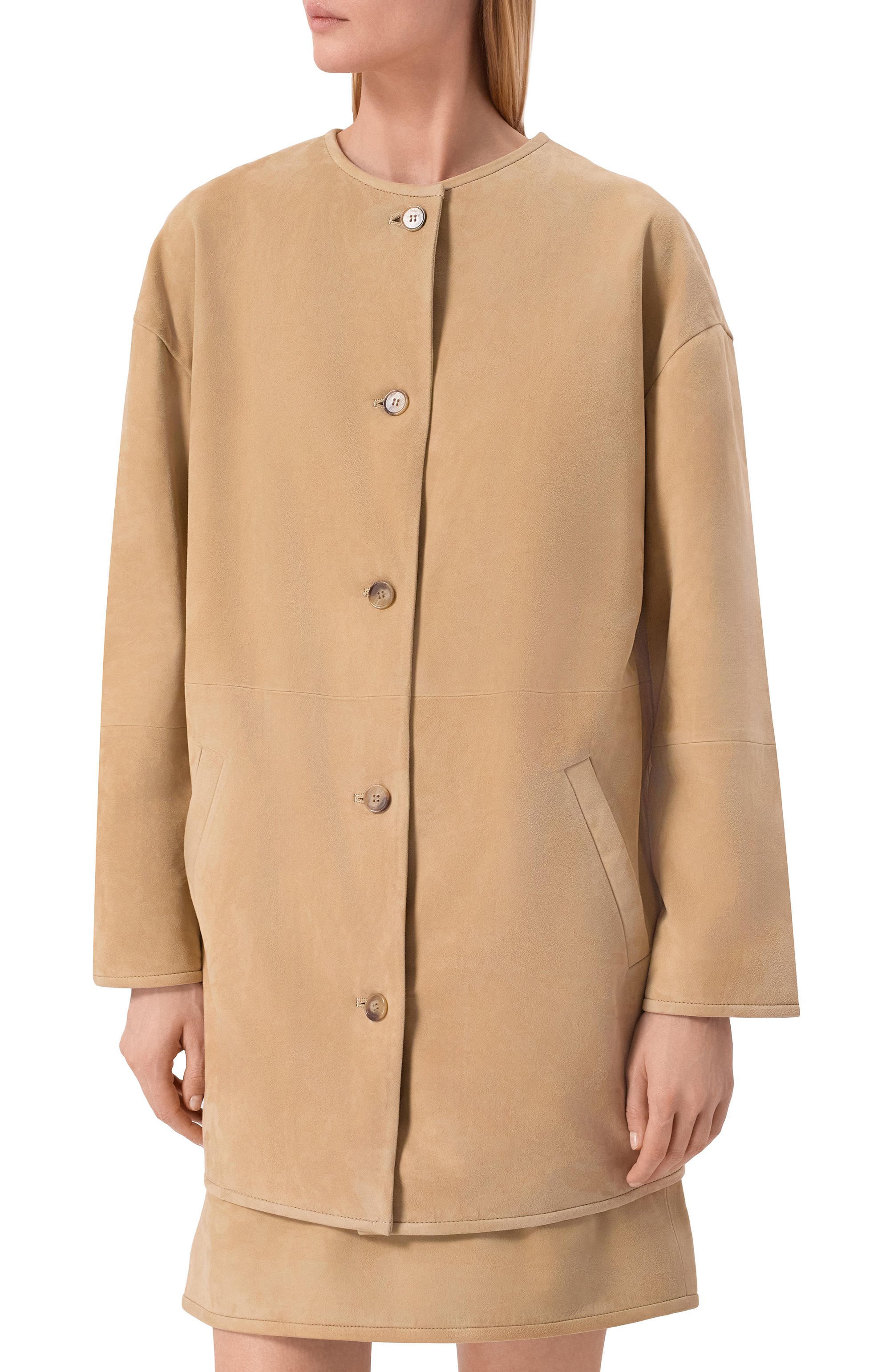 Замшевое пальто LOULOU DE SAISON, арт. WAREN, фото 3