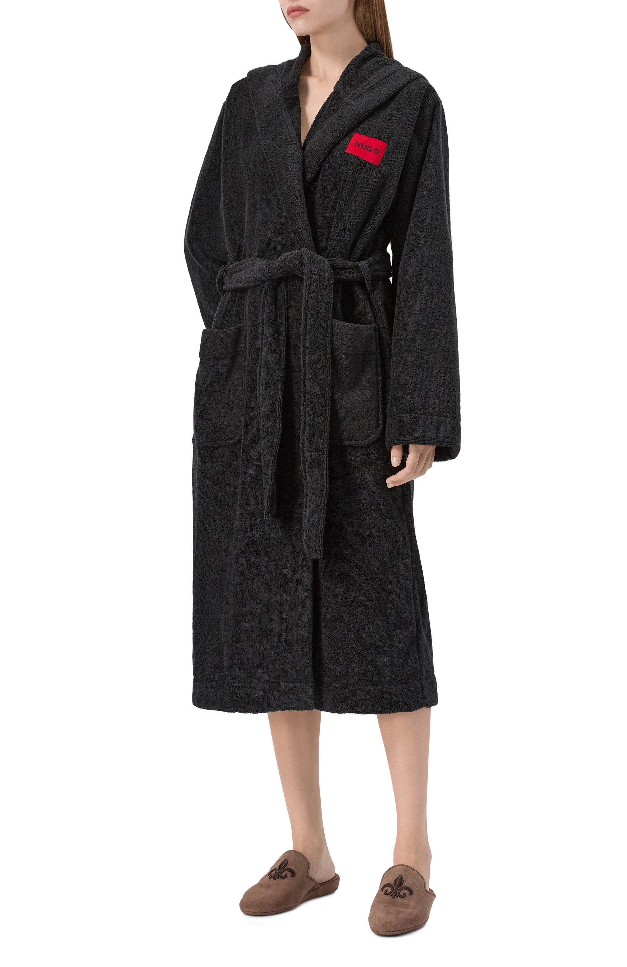 Хлопковый халат HUGO, арт. 50502744, фото 2