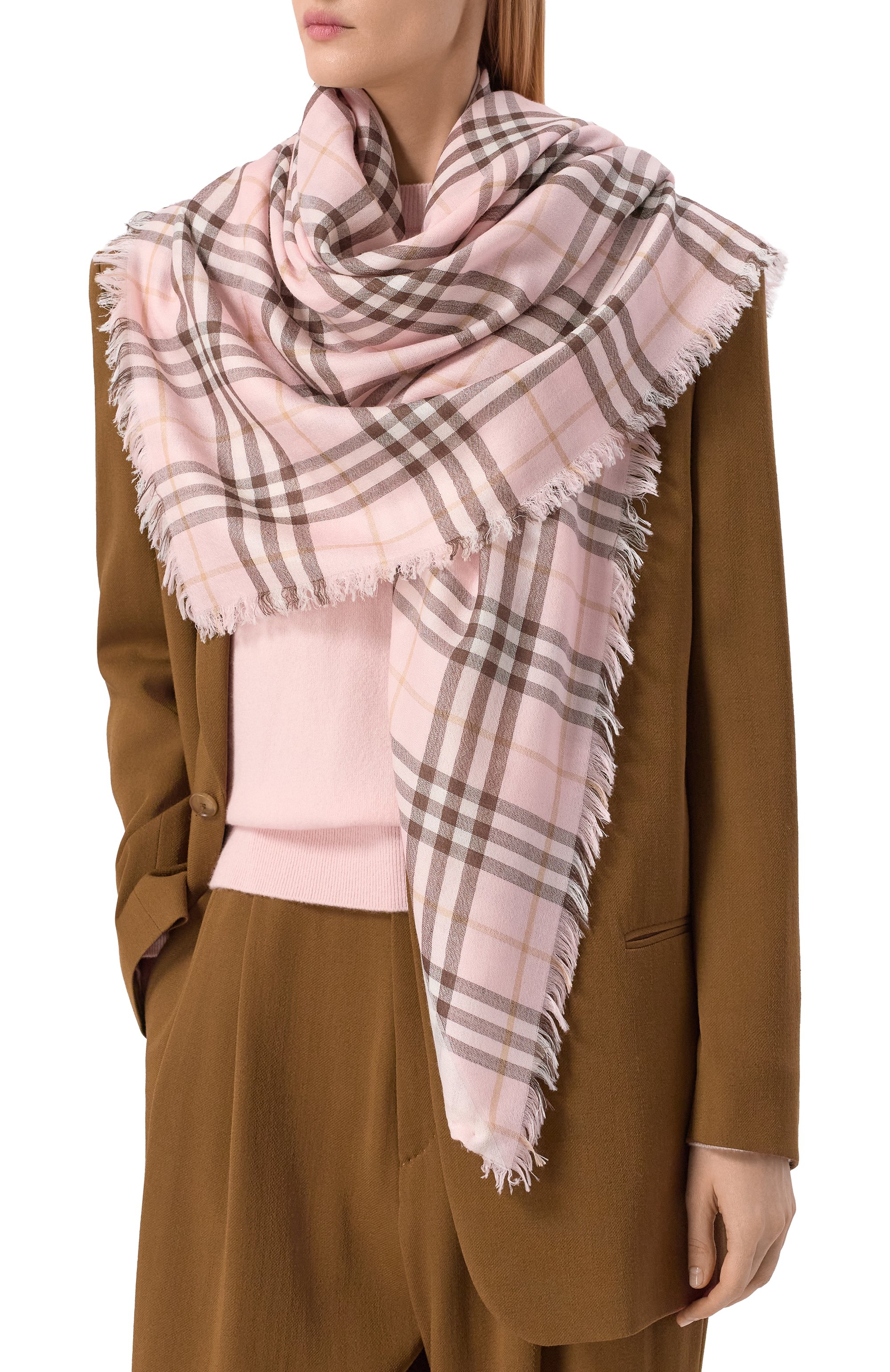 Шаль из шерсти и шелка BURBERRY, арт. 8117997, фото 2