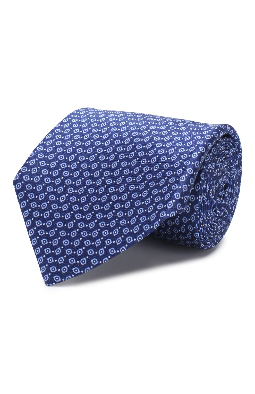 Шелковый галстук CORNELIANI темно-синего цвета по цене 13450 руб., арт. 83U390-9120357/00, фото 1 Шелковый галстук CORNELIANI, арт. 83U390-9120357/00, фото 1