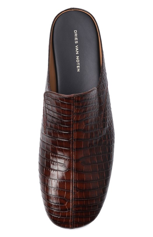 Кожаные сабо Dries Van Noten 021734/0598 Коричневый  021734/0598 Фото 6