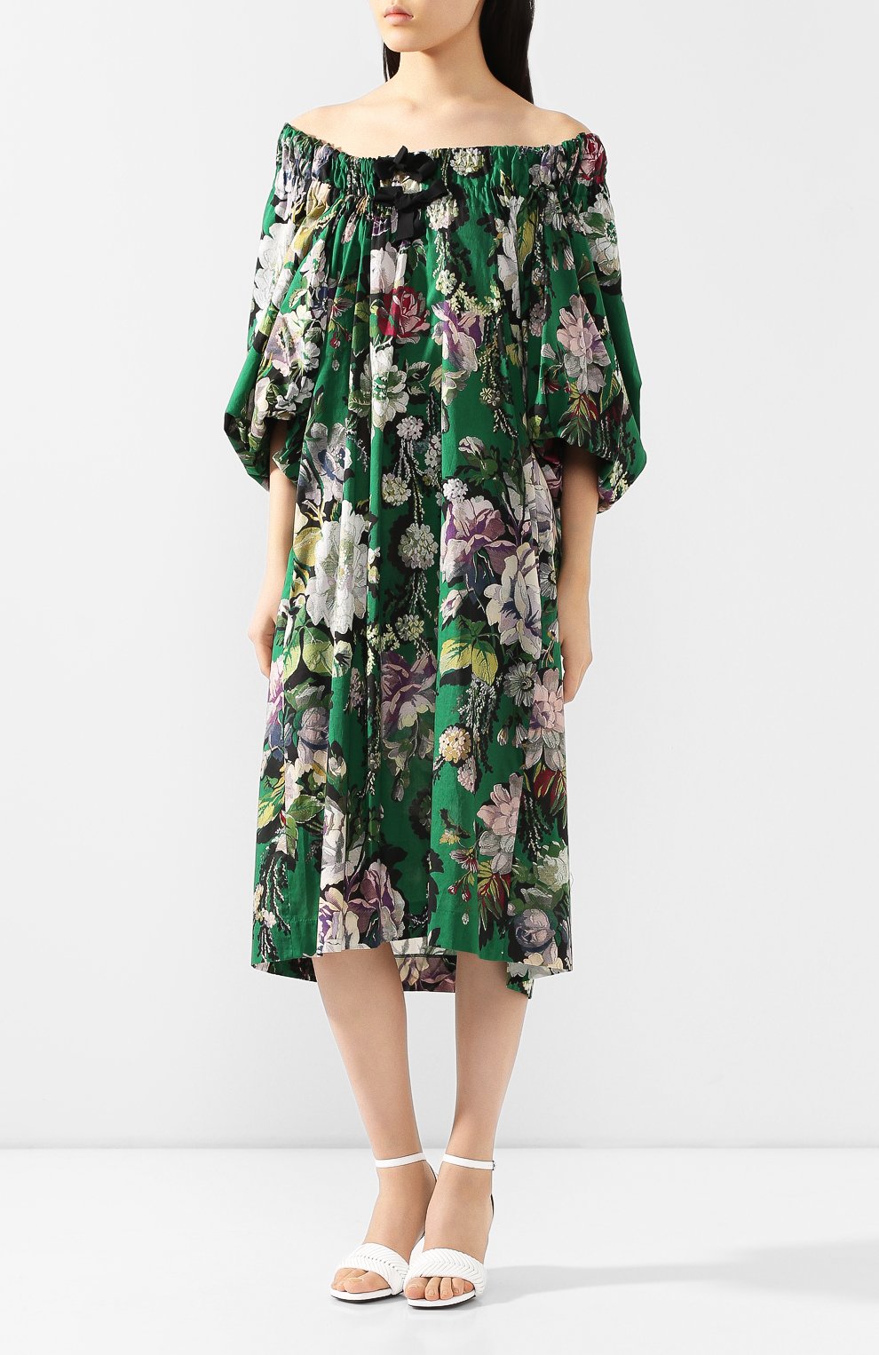 Хлопковое платье DRIES VAN NOTEN, арт. 201-11017-9400, фото 3