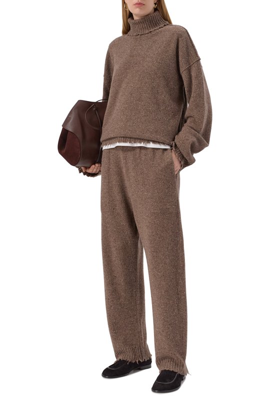 Кашемировые брюки Uma Wang W2 M UK7158 Бежевый  W2 M UK7158 Фото 2