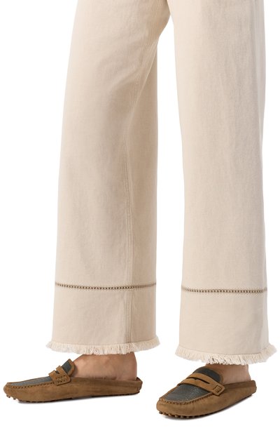 Замшевые мокасины BRUNELLO CUCINELLI коричневого цвета по цене 120500 руб., арт. MZSFG2910, фото 3 Замшевые мокасины BRUNELLO CUCINELLI, арт. MZSFG2910, фото 3