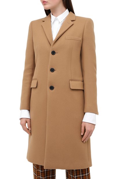 Кашемировое пальто SAINT LAURENT бежевого цвета по цене 398500 руб., арт. 517798/Y143V, фото 4 Кашемировое пальто SAINT LAURENT, арт. 517798/Y143V, фото 4