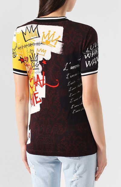 Хлопковая футболка DOLCE & GABBANA, арт. F8L39T/G7TLY, фото 4