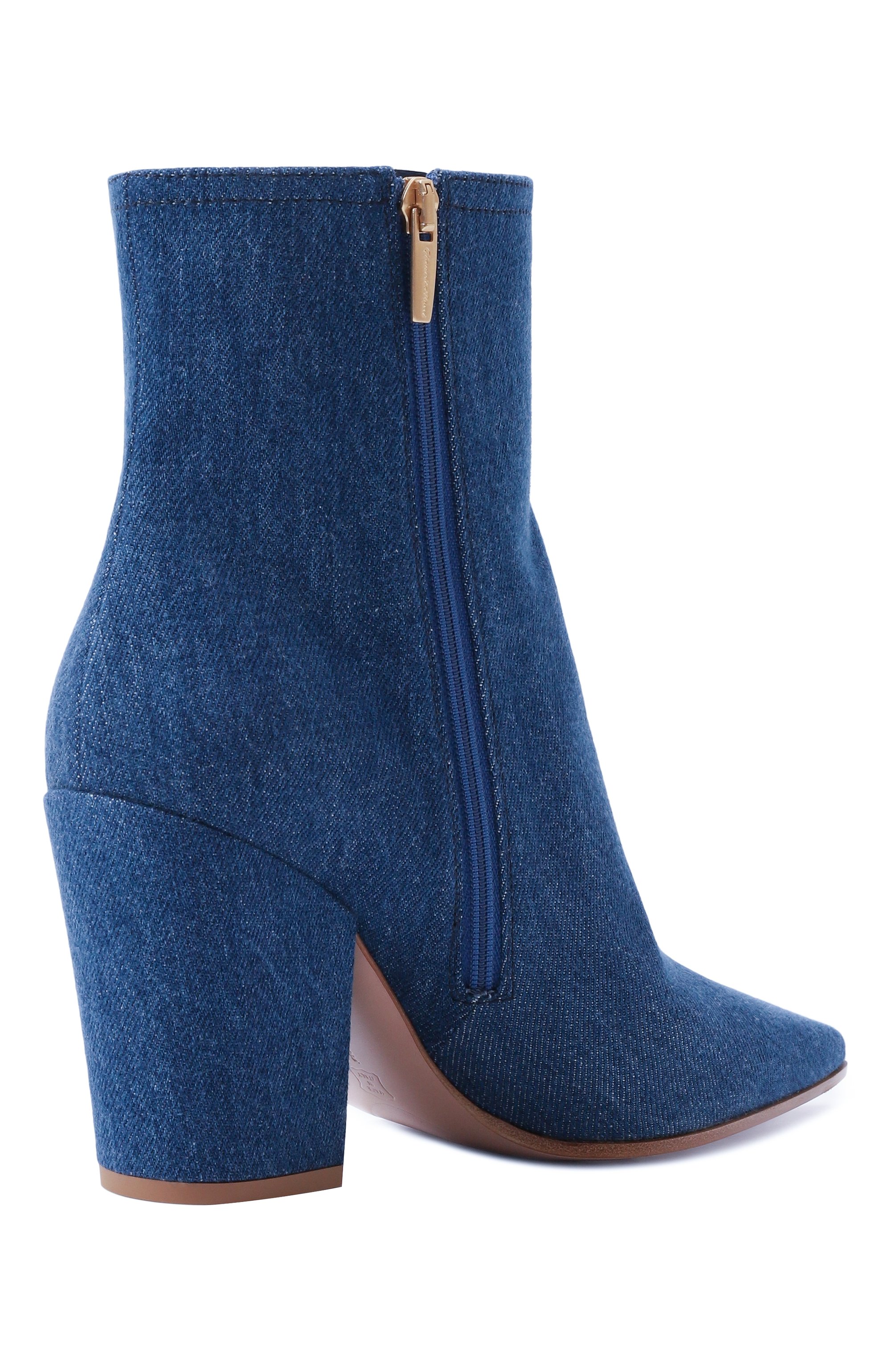 Текстильные ботильоны keinna 85 GIANVITO ROSSI, арт. G72966.85RIC.DEMMIDB, фото 5