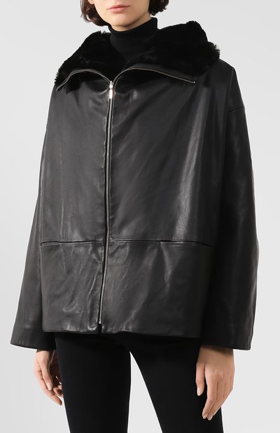 Кожаная куртка TOTEME, арт. ANNECY LEATHER JACKET 194-117-762, фото 3