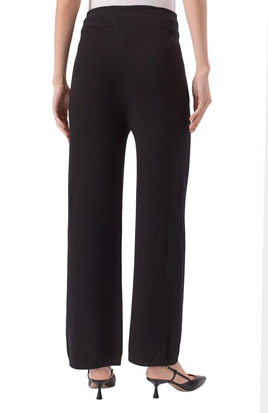 Брюки из лиоцелла и шерсти Ermanno Scervino D474P500XRH Чёрный  D474P500XRH Фото 4