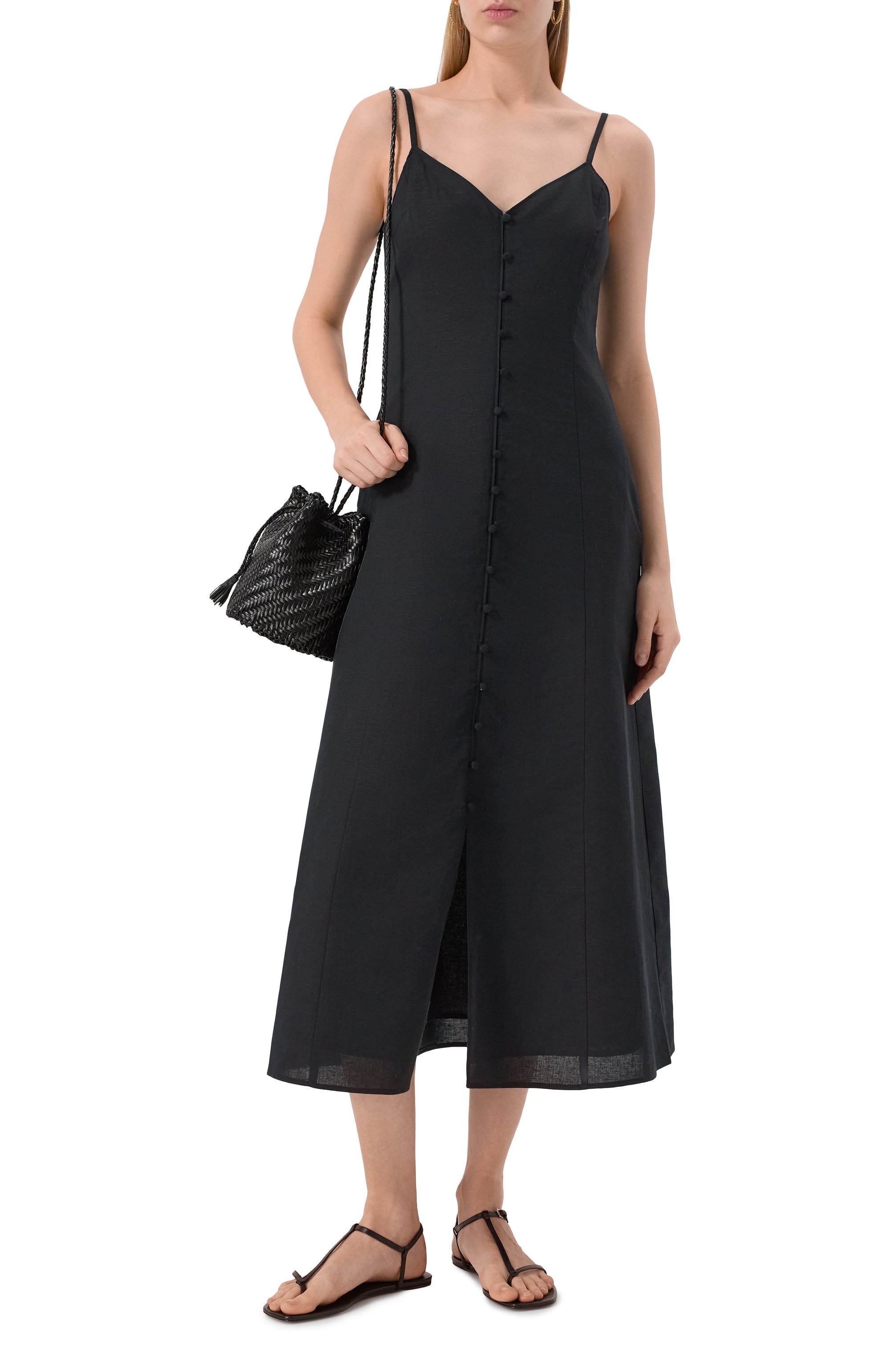 Платье изо льна и хлопка PAIGE, арт. 1D16L17-1086, фото 2