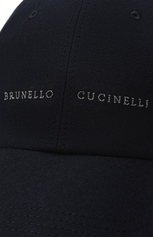 Кашемировая бейсболка Brunello Cucinelli MR4369992 Синий  MR4369992 Фото 4