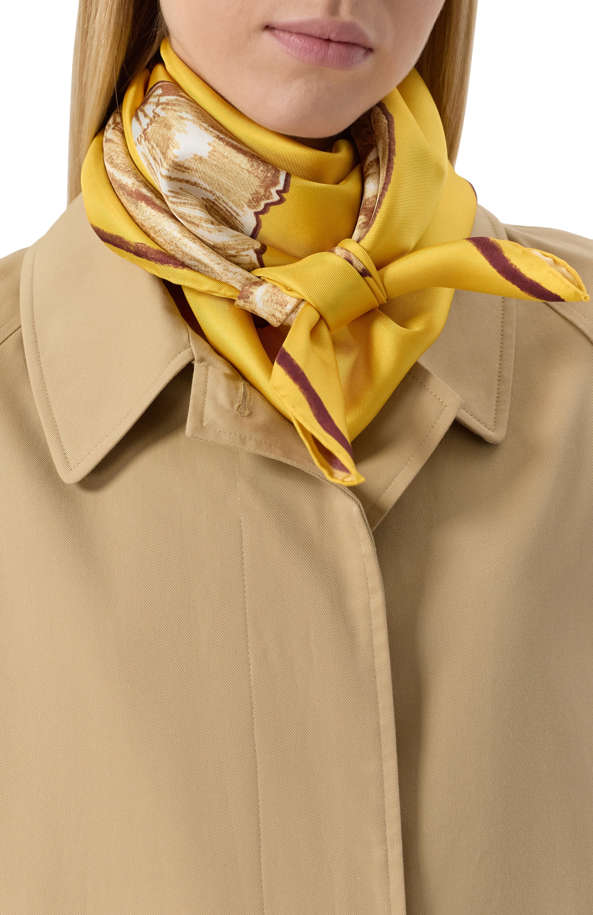 Шелковый платок BURBERRY, арт. 8108329, фото 2