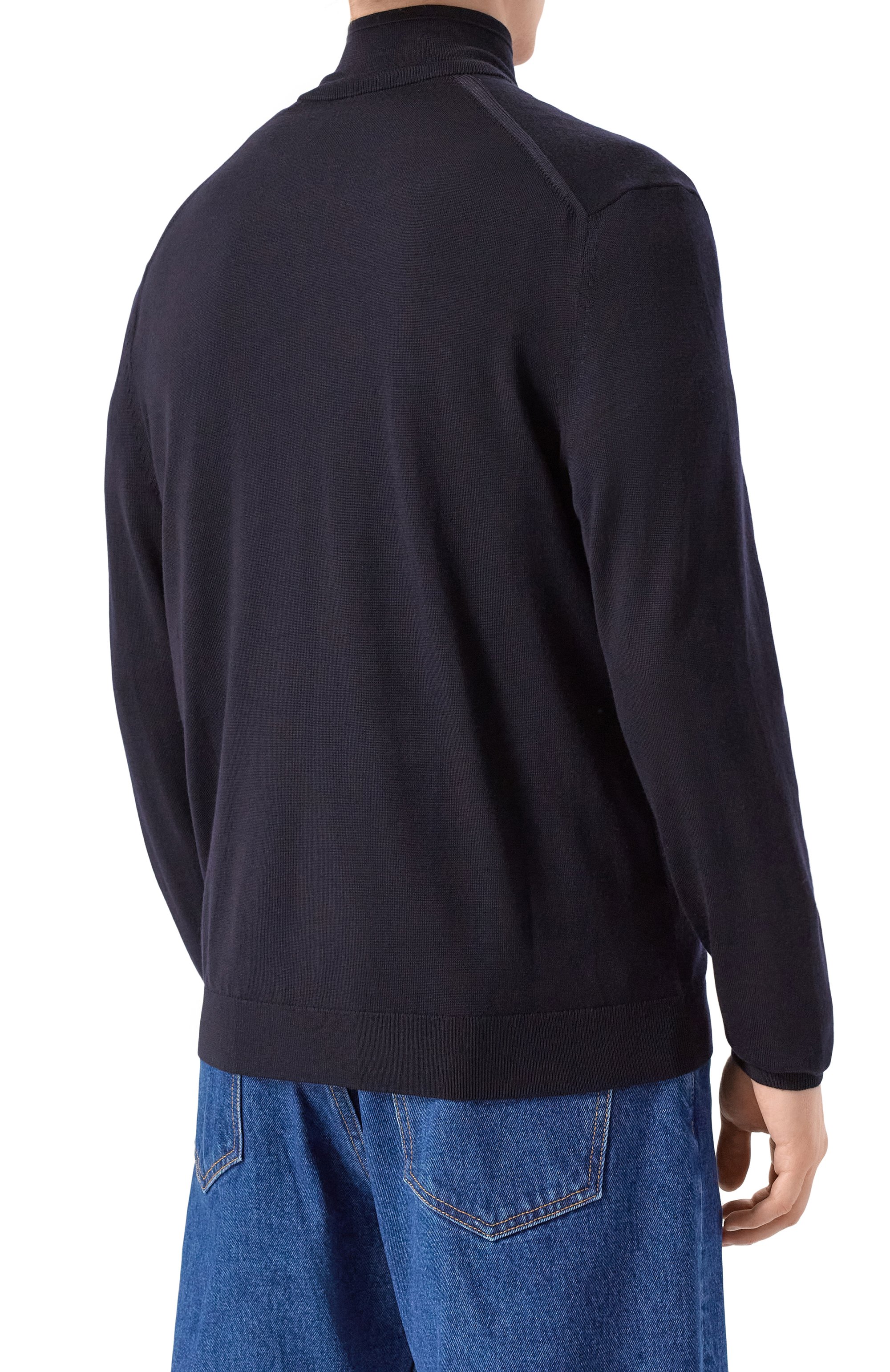 Шерстяной кардиган BOGNER темно-синего цвета по цене 35900 руб., арт. 88619785, фото 4 Шерстяной кардиган BOGNER, арт. 88619785, фото 4