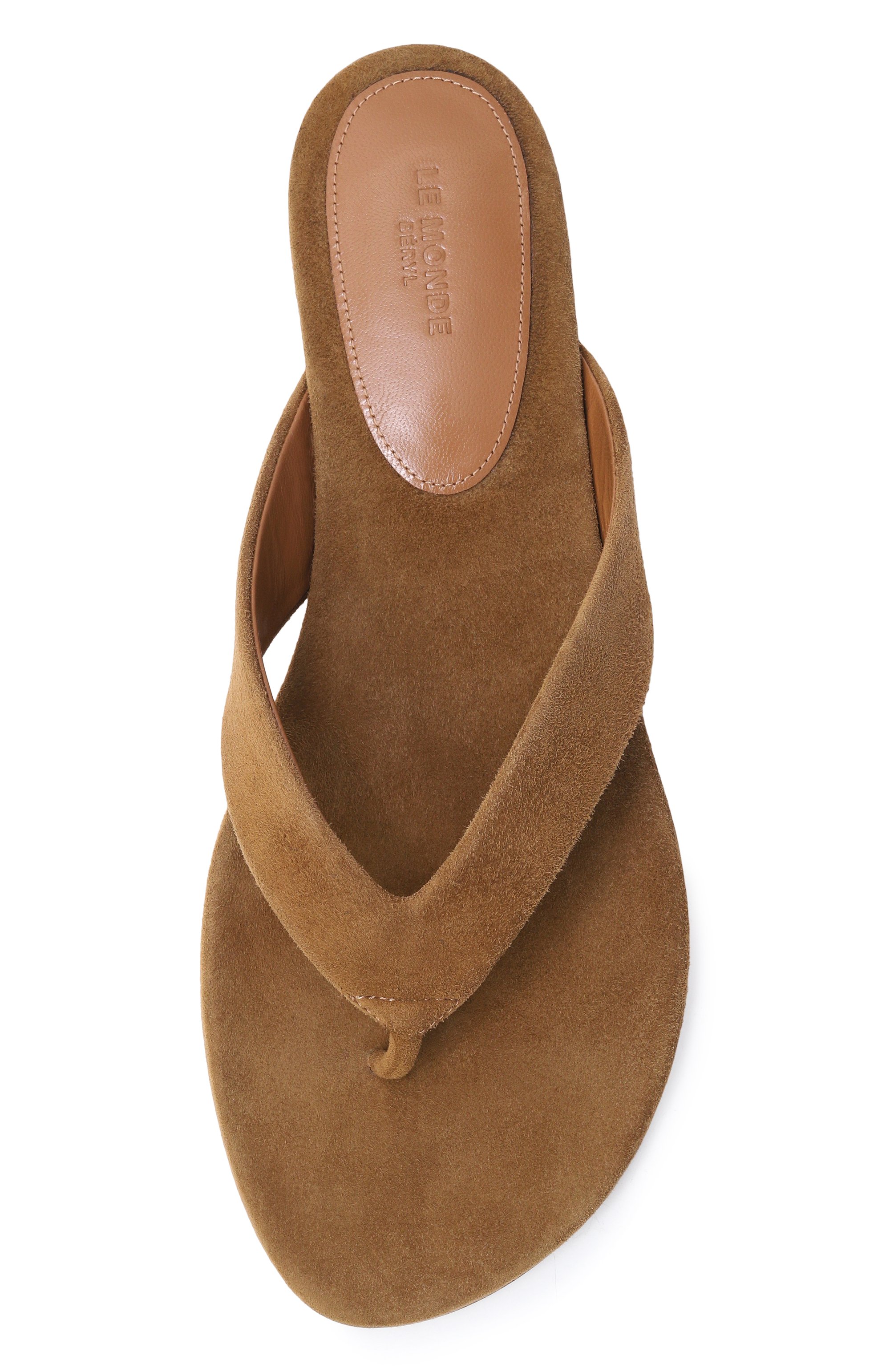 Замшевые шлепанцы LE MONDE BERYL светло-коричневого цвета по цене 67000 руб., арт. FTS-SUE-TAU, фото 6 Замшевые шлепанцы LE MONDE BERYL, арт. FTS-SUE-TAU, фото 6