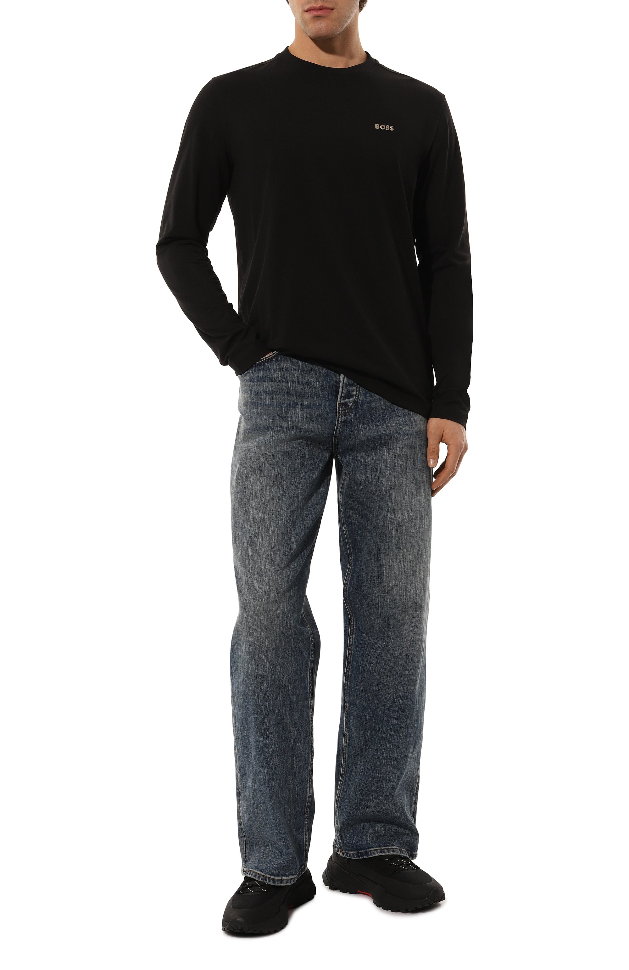 Хлопковый лонгслив BOSS GREEN, арт. 50506365, фото 2