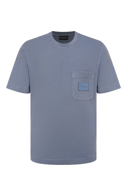 Мужская хлопковая футболка EMPORIO ARMANI, арт. EM002722/AF13715