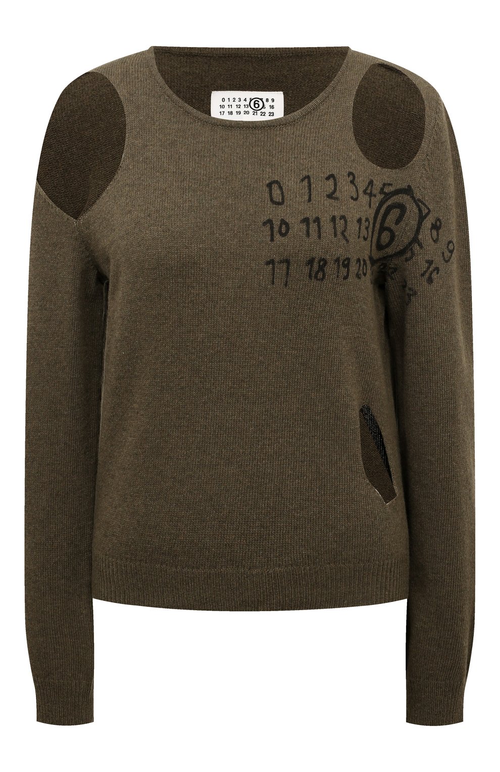 Шерстяной пуловер MM6, арт. S62NH0034/M13071, фото 1