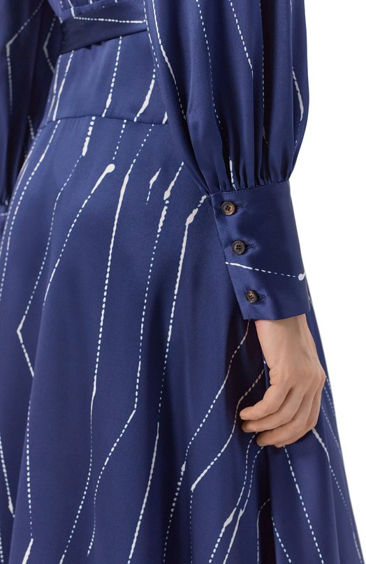 Атласное платье Kiton D61301K0873G03 Синий  D61301K0873G03 Фото 4