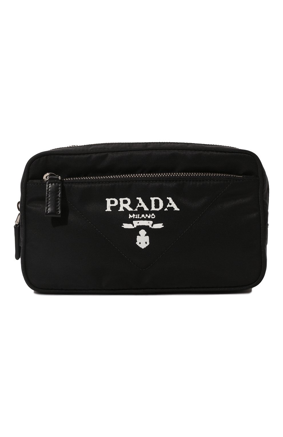Текстильная поясная сумка PRADA черного цвета по цене 120000 руб., арт. 2VL977-2D0P-F0002-WTO, фото 1 Текстильная поясная сумка PRADA, арт. 2VL977-2D0P-F0002-WTO, фото 1