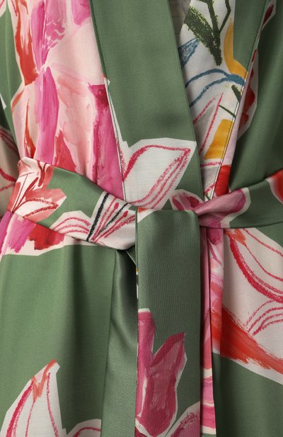 Халат из хлопка и шелка ANY WOWZERS, арт. ROBE01-MAXI-LILG, фото 5
