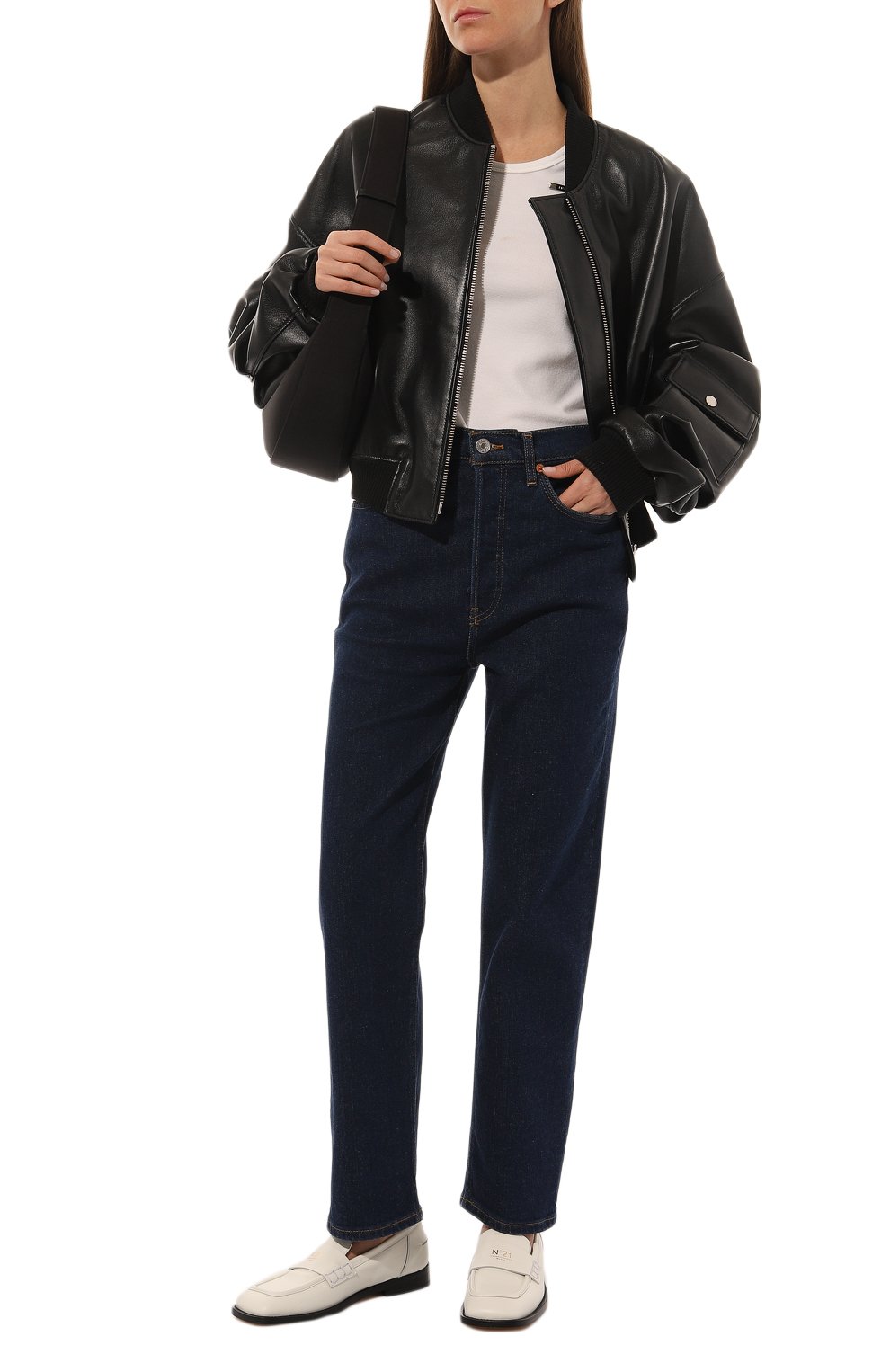 Джинсы RE/DONE темно-синего цвета по цене 36750 руб., арт. 192-3WUHRSTV, фото 2 Джинсы RE/DONE, арт. 192-3WUHRSTV, фото 2