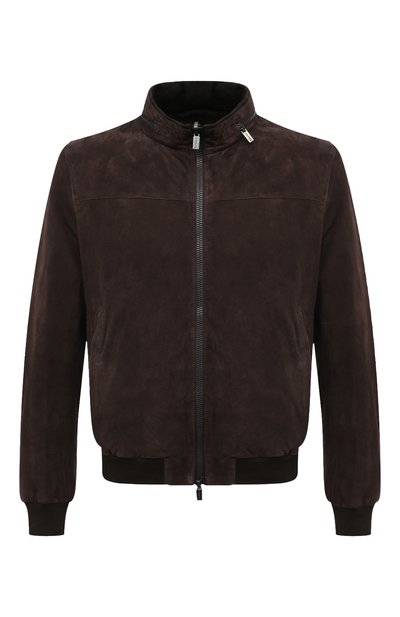 Двусторонний бомбер GIMO'S темно-коричневого цвета по цене 108000 руб., арт. 4S20.1.010.89R, фото 1 Двусторонний бомбер GIMO'S, арт. 4S20.1.010.89R, фото 1