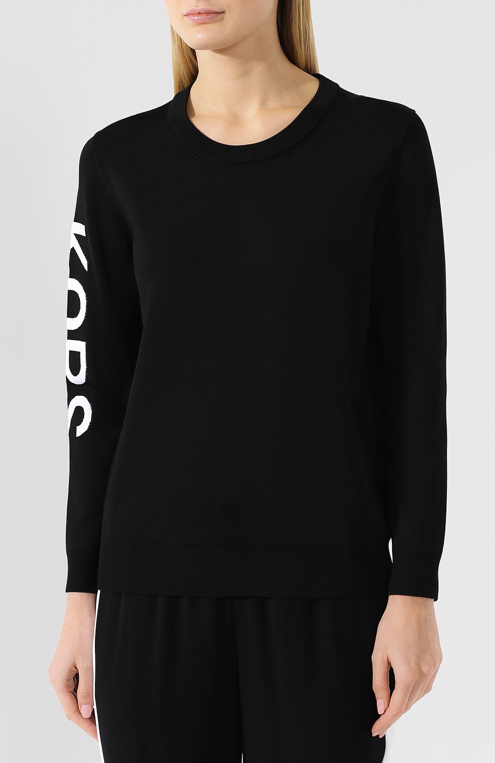 Пуловер из вискозы MICHAEL MICHAEL KORS черного цвета по цене 14800 руб., арт. MH86NVC5ZW, фото 3 Пуловер из вискозы MICHAEL MICHAEL KORS, арт. MH86NVC5ZW, фото 3