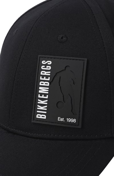 Хлопковая бейсболка DIRK BIKKEMBERGS черного цвета по цене 3935 руб., арт. BKCP01345T, фото 3 Хлопковая бейсболка DIRK BIKKEMBERGS, арт. BKCP01345T, фото 3