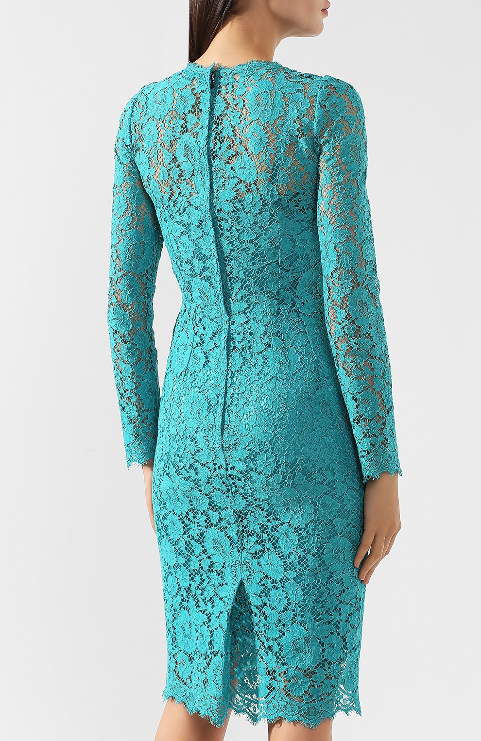 Кружевное платье с круглым вырезом DOLCE & GABBANA, арт. F6MX2T/HLMHW, фото 4