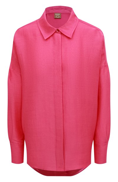 Рубашка изо льна и вискозы BOSS, арт. 50469354, фото 1