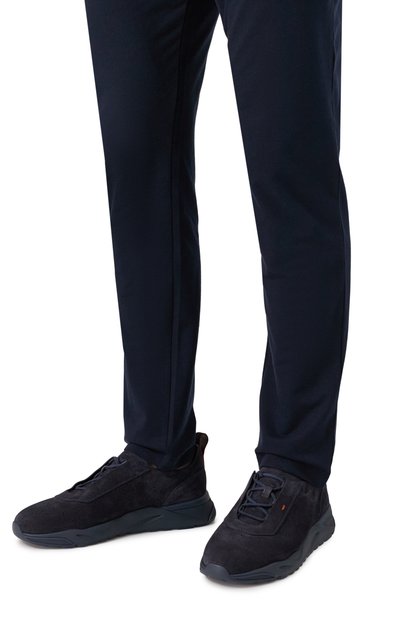 Замшевые кроссовки innova SANTONI темно-синего цвета по цене 87600 руб., арт. MBIG22032N0TTEAT, фото 3 Замшевые кроссовки innova SANTONI, арт. MBIG22032N0TTEAT, фото 3