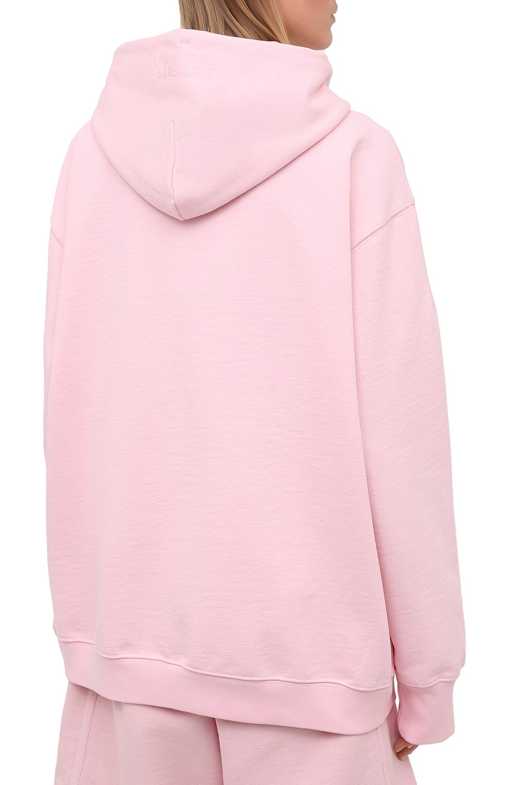 Хлопковая толстовка VETEMENTS розового цвета по цене 108000 руб., арт. UE51TR870P 1605/W, фото 4 Хлопковая толстовка VETEMENTS, арт. UE51TR870P 1605/W, фото 4