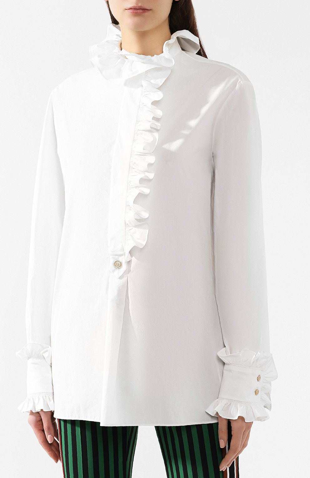 Хлопковая блузка GUCCI, арт. 544893/ZAAK7, фото 3