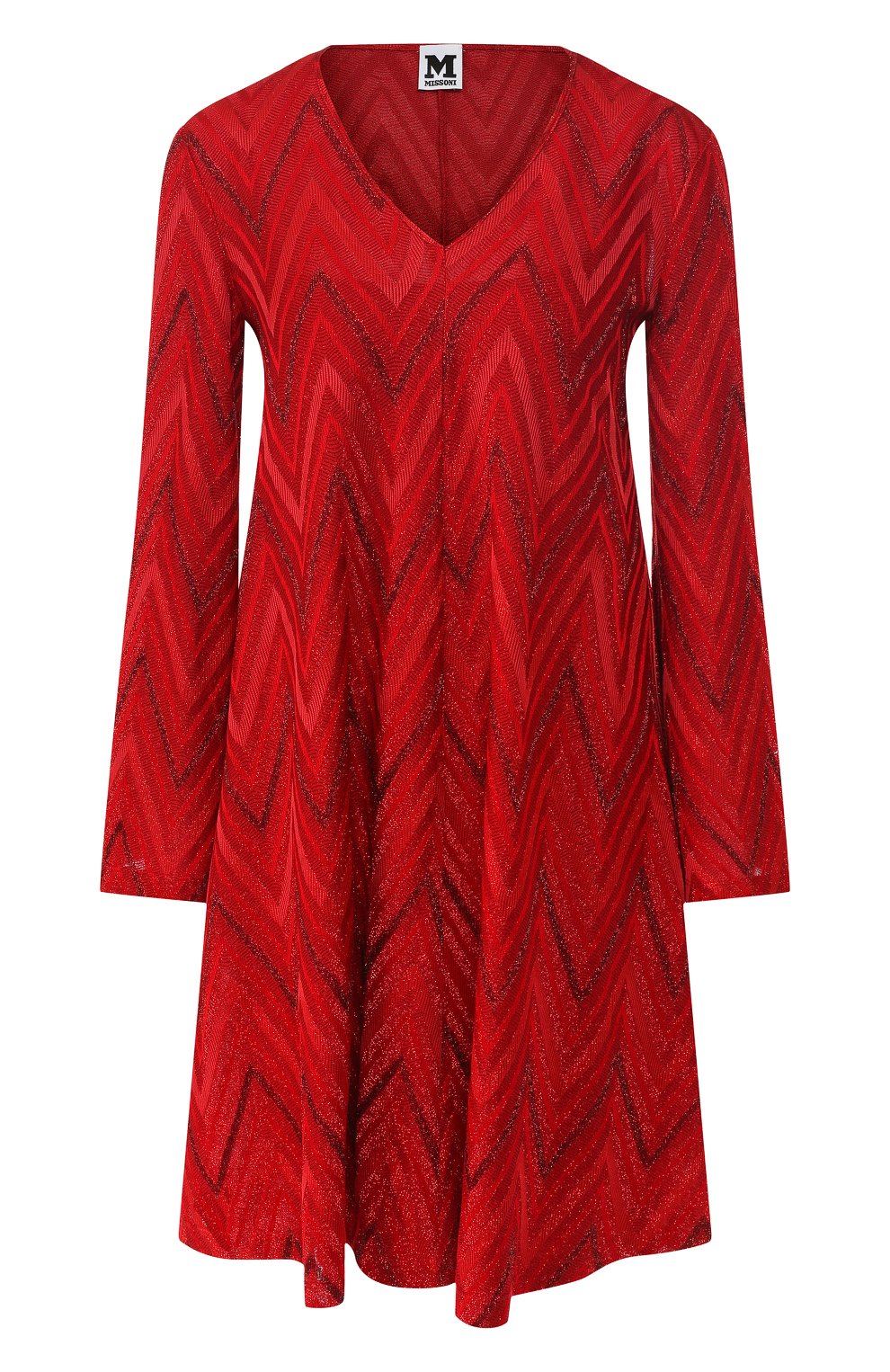 Платье свободного кроя M MISSONI красного цвета по цене 33700 руб., арт. 2DG00020/2J0005, фото 1 Платье свободного кроя M MISSONI, арт. 2DG00020/2J0005, фото 1